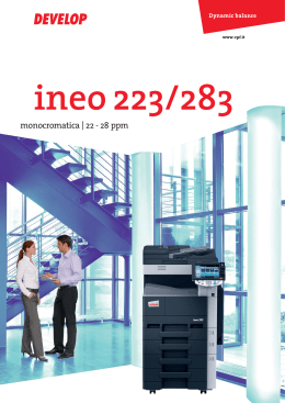 Develop Ineo 223 - Oli.service snc