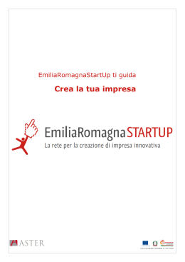 Crea la tua impresa - EmiliaRomagnaStartUp