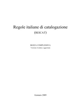 Regole italiane di catalogazione - ICCU