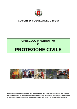 protezione civile - Cogollo del Cengio