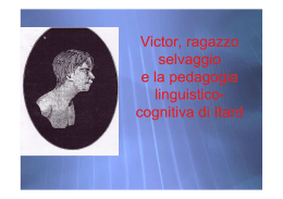Victor, ragazzo selvaggio e la pedagogia linguistico