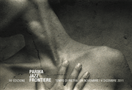 Il programma - Parma Jazz Frontiere