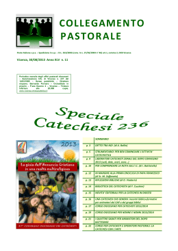 Speciale Catechesi 236 - Unita` Pastorale di Santa Croce e Stroppari