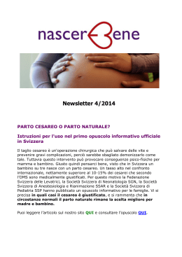 4/2014 - Associazione Nascere Bene Ticino