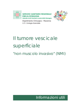 Il tumore vescicale superficiale - AUSL Romagna