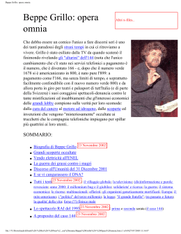 Beppe Grillo: opera omnia