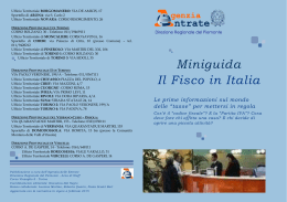 Il Fisco in Italia - Direzione regionale Piemonte - Home