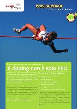 Il doping non è solo EPO