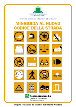 Codice della strada - Unione nazionale consumatori Milano