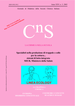 linea ecology - Società Chimica Italiana