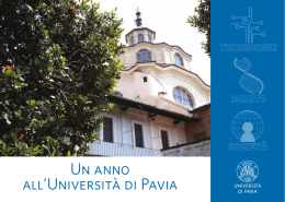 Un anno all`Università di Pavia