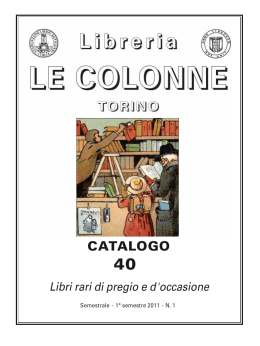 Catalogo 40 - Libreria Antiquaria Le Colonne