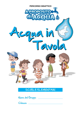 ACQUA IN TAVOLA - Centro Veneto Servizi S.p.A.
