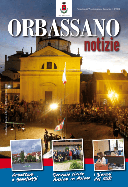 Giugno 2010 - Comune di Orbassano
