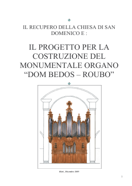 Dossier - Pontificio Organo Dom Bedos
