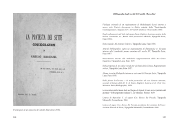 Bibliografia degli scritti di C. Marcolini e Indice degli autori