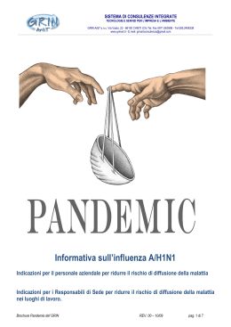 Scarica la Brochure Pandemia in PDF