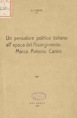 On pensatore politico Italian