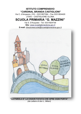 opuscolo primaria mazzini – castiglione olona 2016-19