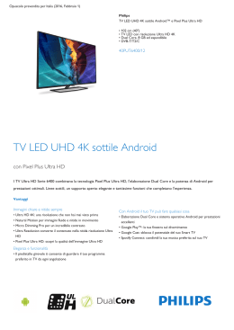 Product Leaflet: TV LED UHD 4K sottile Android