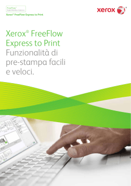 Xerox® FreeFlow Express to Print Funzionalità di pre