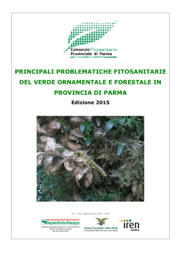 Opuscolo ornamentali 2015 - Consorzio Fitosanitario Provinciale