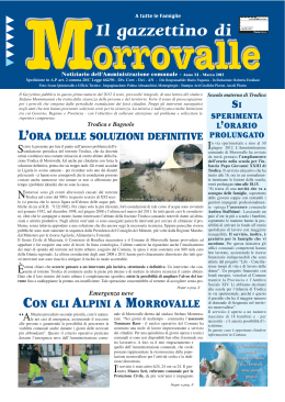 Marzo 2012 - Comune di Morrovalle