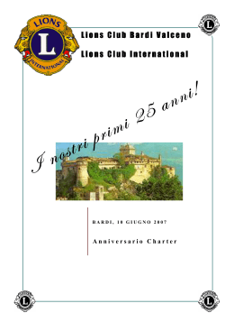 Ognuno - Lions Club Bardi Val Ceno