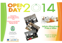 Opuscolo open day 2014