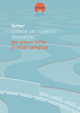 formo opuscolo - profilsager ag