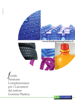 Nuova Brochure del Fondo Gomma-Plastica