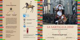 Opuscolo SA SARTIGLIA 2010 - Souvenirs de la Sardaigne