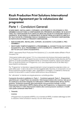 Ricoh Production Print Solutions International License Agreement