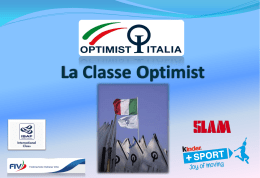 Diapositiva 1 - Optimist Italia