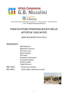 programmazione2012 13 - Istituto Comprensivo GB Niccolini San