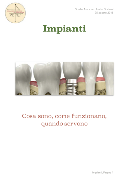 Impianti dentali - Studio Dentistico Ambu Piccinini