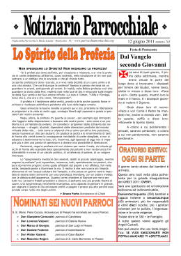 12 giugno 2011 - Parrocchia Santa Maria Assunta Montecchio PU