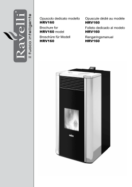 Opuscolo dedicato modello HRV160 Brochure for HRV160