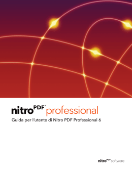 Guida per l`utente di Nitro PDF Professional 6