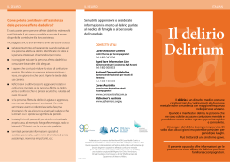 Il delirio - Agency for Clinical Innovation