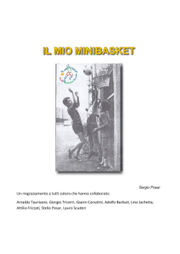 "Il mio Minibasket", a cura di Sergio Posar