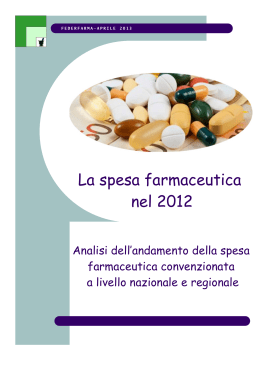 Spesa farmaceutica 2012
