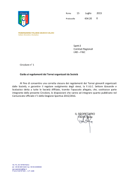 15 Luglio 2015 434.20 fl Spett.li Comitati Regionali LND - FIGC-Cru