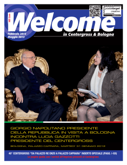 Welcome 15 - Welcome in Centergross & Bologna