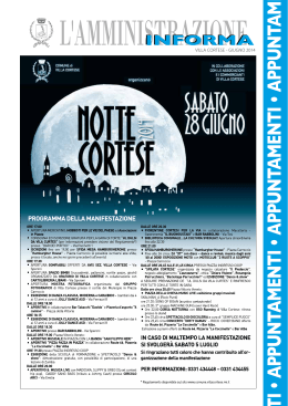 Giugno 2014 - Comune di Villa Cortese