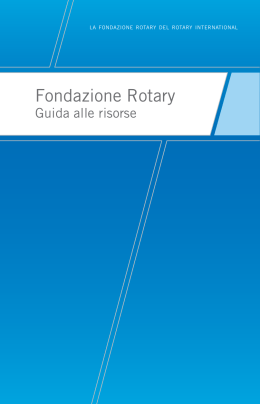 Fondazione Rotary - Rotary Formazione
