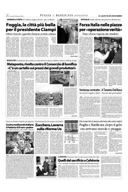 La Gazzetta del Mezzogiorno 30/01/2006