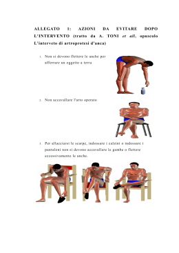 tratto da A. TONI et all, opuscolo L`interveto di artroprotesi d`anca