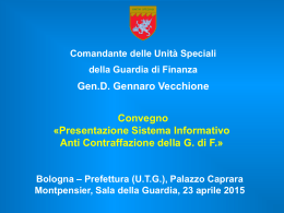 Slide intervento Gen. D. Gennaro Vecchione - Siac