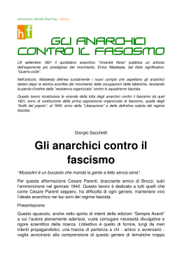 Gli anarchici contro il fascismo - Hop Frog ::: libera associazione